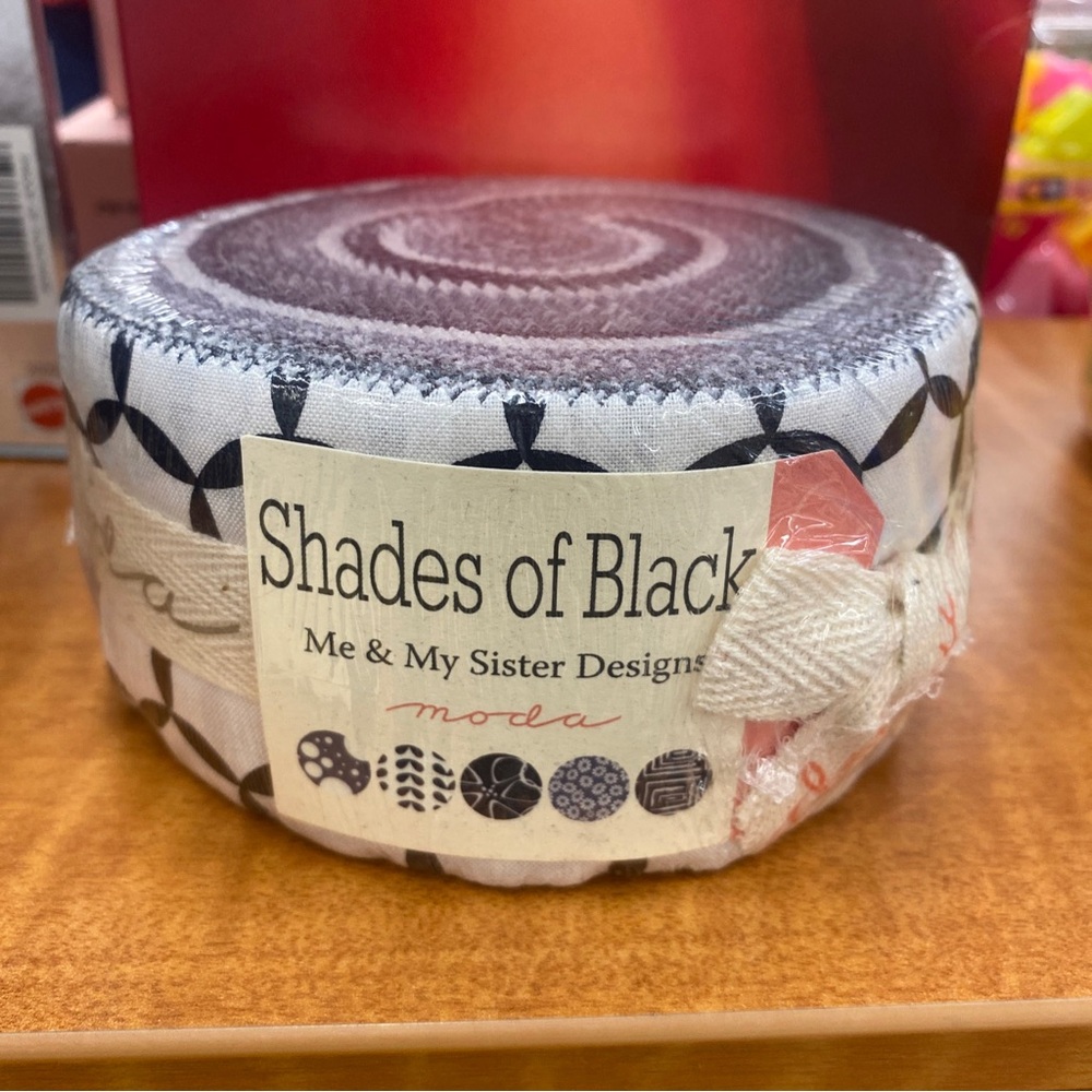 Moda Shades Of Black Me & My Sister Design Roll - Factory Sealed Black & White